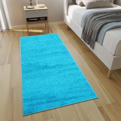Tapiso Delhi Tapijtloper Vloerkleed Hoogpolig Shaggy Op Maat- 120x100