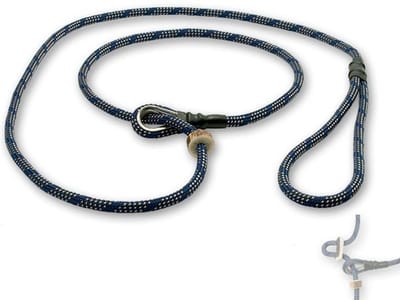 Mystique moxon jachtlijn met Dubbele Stop 6 mm - 150 cm Blauw/Beige
