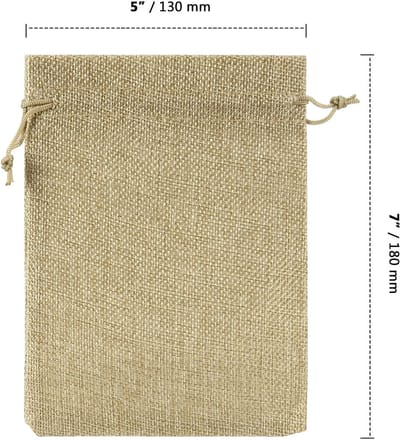 Dailygoods- Jute Zakken 40 Stuks - Herbruikbare Geschenkzakken - Trekkoord - Duurzaam - Faux Linnen - Perfect voor DIY Decoratie