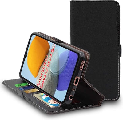 ebestStar - Hoes geschikt voor Samsung Galaxy M23 5G, Galaxy M13 , A13 5G, Wallet Etui, Book case hoesje, Zwart