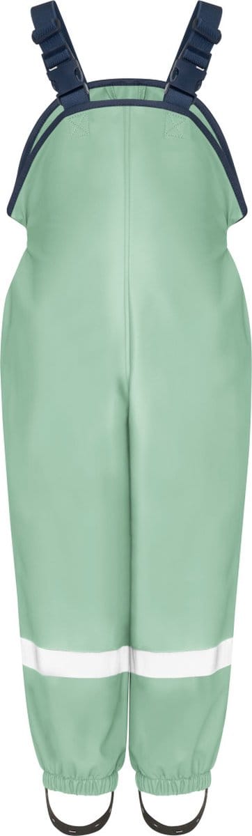 Licht groen fleece gevoerde regenbroek / tuinbroek van Playshoes 128