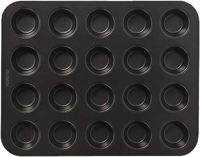 Bakvorm Muffin - Cakevorm Bakplaat - Thuis Bakken - Losse Bodem - 328 x 252cm - Zilver