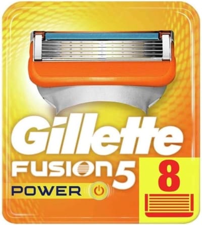 Gillette Fusion5 Power Scheermesjes Voor Mannen - 8 Navulmesjes - XL verpakking