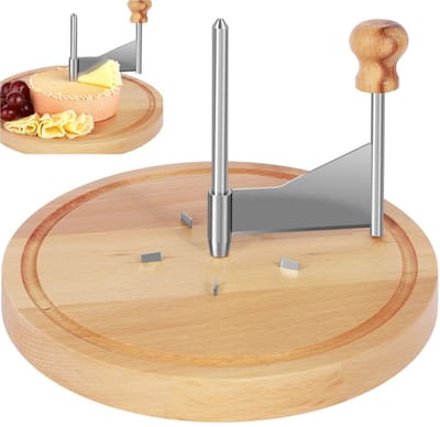 WiseGoods Premium Kaaskruller - Tete De Moine Stijl - Keuken Accessoires - Kaasbestek - Koken - Kaas Snijmes - Tool - 22 Cm