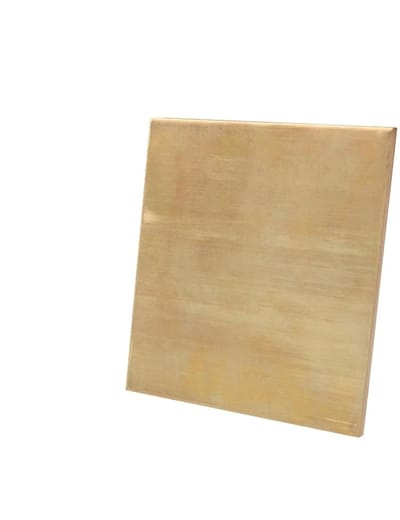 Messing Plaat - H62 Folie - Hobby Decoratie - Goede Bewerking - 1 x 50 x 50 mm - Messingkleurig
