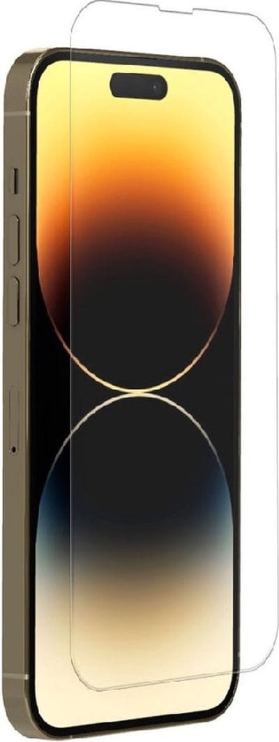 LuxeBass tempered glas screenprotector voor iPhone 15 | kristalhelder | valbescherming tot 1m | gehard glas | display bescherming