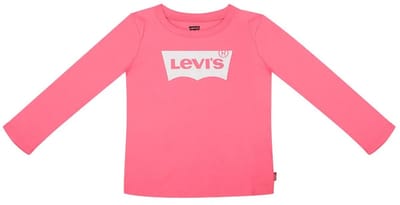 Levi´s ® Kids Batwing T-shirt Met Lange Mouwen Roze 24 Months Meisje