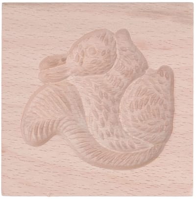 Dailygoods- Koekjesvorm Eekhoornontwerp - Beukenhout - Herbruikbaar - Kookaccessoires - DIY Tool - Duurzaam en glad. - Bakvorm