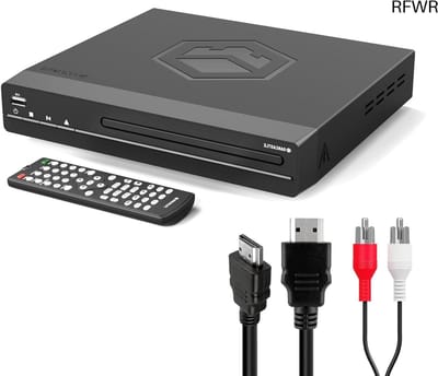 RFWR® Compacte HDMI DVD-Speler - Multi-Regio en Full HD 1080p Upscaling