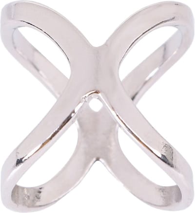 Fako Bijoux® - Sjaalklem - Sjaal Klem - Sjaal Ring - Classic Oval Mini - 21x21mm - Zilverkleurig