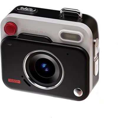 Nieuwe Mini Digitale Camera HD – Retro CCD Sleutelhanger Camera – Kleine Digitale Camera – Draagbare Duimzak Camera voor Outdoor, Reizen & Cadeau – Foto- en Video Recorder (Geen TF-kaart)-ZWART