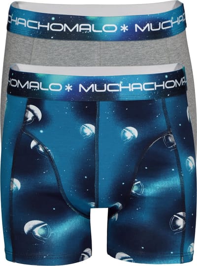 Muchachomalo Heren Boxershorts 2 Pack - Normale Lengte - XL - 95% Katoen - Mannen Onderbroek met Zachte Elastische Tailleband
