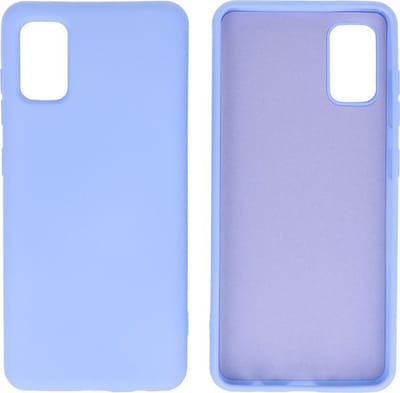 Hoesje Geschikt voor Samsung Galaxy A41 - Fashion Telefoonhoesje Backcover - Siliconen Hoesje - Paars