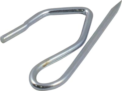 Insteek-haak WVSA. Gordijn-haak. Groot plooi band.  25 stuks Haken, voor 2.5 meter vitrage.