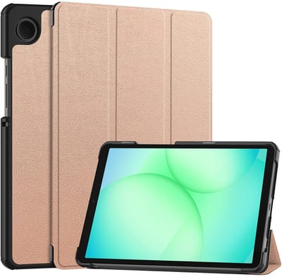 Coverup Tablethoes geschikt voor Samsung Galaxy Tab A11 (8,7") Hoesje - Tri-Fold Book Case met Wake/Sleep - Rose Gold