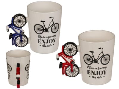 fiets mok / fietsen / life is a journey enjoy the ride