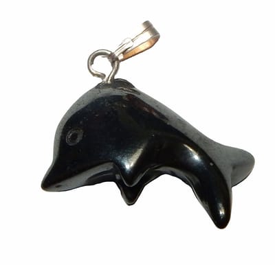 Hematiet Dolfijn Hanger Klein
