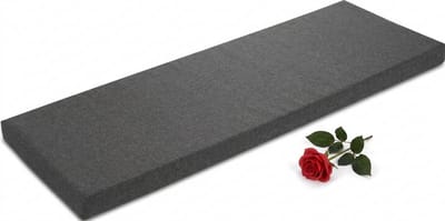 Livatto Bankkussen 150x40 cm Donkergrijs - Zitkussen voor Binnen & Buiten - Overtrek Wasbaar - Antislip Onderkant - Made in EU