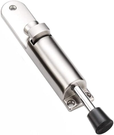 Deurstoppers - Deurhouders Deurvangers - Deuren Openhouden - Verstelbaar Kickdown Ontwerp - 18.5 cm - Zilver
