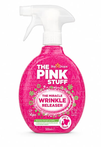 The Pink Stuff Wrinkle Releaser Spray 500ml – Anti Kreuk Spray – Strijkspray – Kledingverfrisser – Voor Alle Stoffen