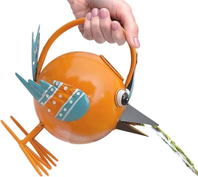 Gieter Vogelvorm - Watergieter Planten - Planten Water Geven - Met Nauwkeurige Tuit - 1.9 Liter - Oranje