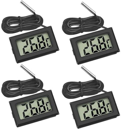 Digitale thermometer voor koelkasten/vriezers - met magneet en houder