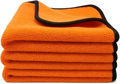 Dailygoods- Microvezeldoek 600 g/m² - 3 Stuks - Poetsdoek Auto - Droogdoek - Lakvriendelijk - Extreem absorberend - Wasmachinebestendig