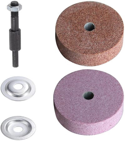 Dailygoods- Bankslijpschijf Topkwaliteit - Slijpschijf 125 mm - Slijpschijf voor metaal - Grit voor staal - Buitendiameter en gatdiameter - Schijf dikte.