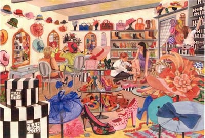 House of Puzzles Head Over Heels - BIG 500 Piece Jigsaw Puzzle.