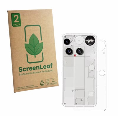 2 Stuks Screenprotector voor Nothing Phone (3) (Achterkant) - Hoogwaardige Beschermfolie transparant