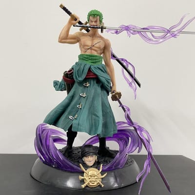 One Piece Roronoa Droom Zoro Anime Figuur Verzamelaar Actiefiguur Model Cartoon Kinderen Jongen Speelgoed Cadeau gray