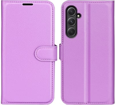 Coverup Hoesje - Geschikt voor Samsung Galaxy A55 Hoesje - Coverup Book Case - Paars