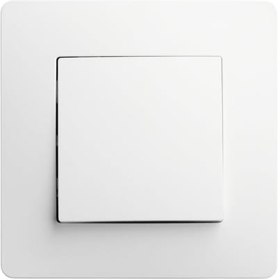 Wisselschakelaar Vierkant voor Lichtregeling - Automatische Aansluitklemmen - Inbouwinstallatie - Wit - Compact Ontwerp