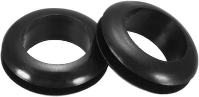 100 Stuks Rubber Grommets voor Kabelbescherming, 12mm Dichtingsringen, Zwarte Kabelpluggen voor Elektrische Draad en Beveiliging