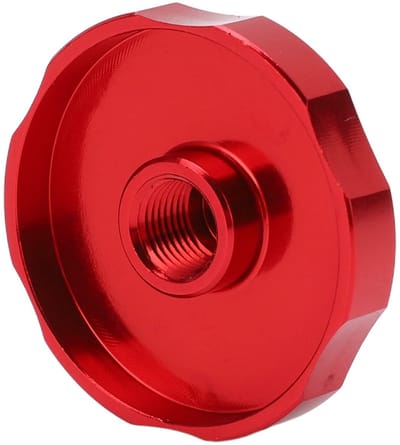 Allecto - Aluminium Voorvork Luchtkamercover - Fiets Shock Cap - Rood - Bescherming voor Voorvork - Fietsaccessoire - Duurzaam en Lichtgewicht - Ge...