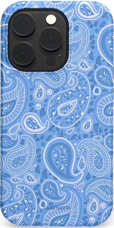 Casetastic Hoesje Geschikt voor Apple iPhone 14 Pro Magsafe - Stijlvolle Beschermende Duo-layer Case - Paisley verleiding