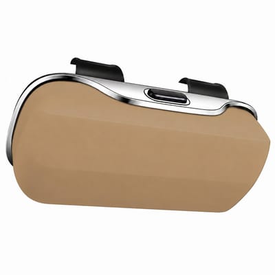 VHV Zonnebrilhouder voor zonneklep - Zonnebrilhouder voor bevestiging aan de zonneklep - Krasbestendige zonnebrilhouder - Opbergaccessoire voor in de auto -18.5*8.1*6.5cm- Kaki