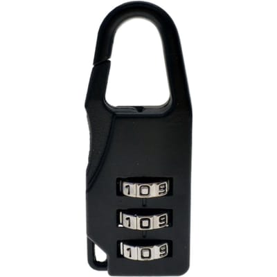 3 Cijferige Code Wachtwoord Combinatie Hangslot Reisbeveiliging Veilig Slot zwart