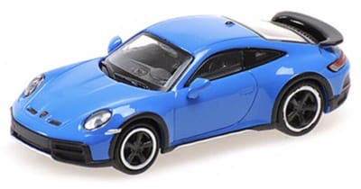 Minichamps Modelauto - Porsche 911 - blauw - 6 x 2 x 2 cm - schaalmodel