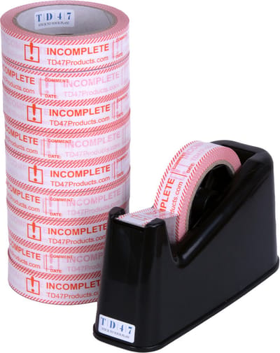 TD47 Controle Tape 25mm x 66m Incomplete (10st.) + Dispenser