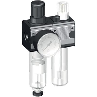 FRL 2-Delig G3/8'' 1200l/min 0.5-16.0bar/7-232psi Halfautomatisch Metalen Multifix 1