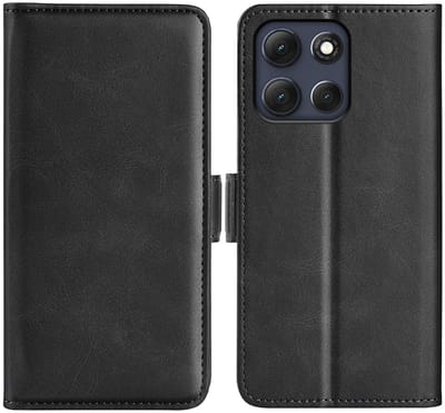 MobyDefend Hoesje - Geschikt voor Motorola Moto G86 - Luxe Wallet Book Case (Sluiting Zijkant) - Zwart