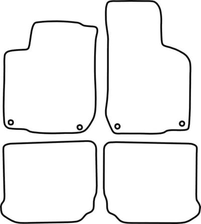 Automatten | Mattenset Volkswagen Caddy - Combi modellen - 2004 - 2020