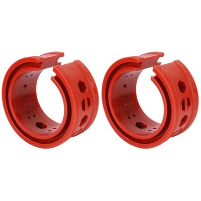 2-delige set SEBS Rode Auto Schokdempers Veerpoten Demper Lijm Bufferveren Auto Onderhoudstool (C) E