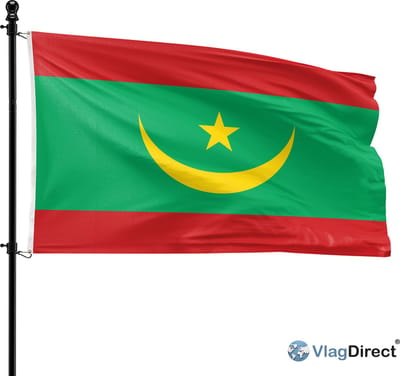 VlagDirect - Mauritaanse vlag - Mauritanië vlag - 90 x 150 cm