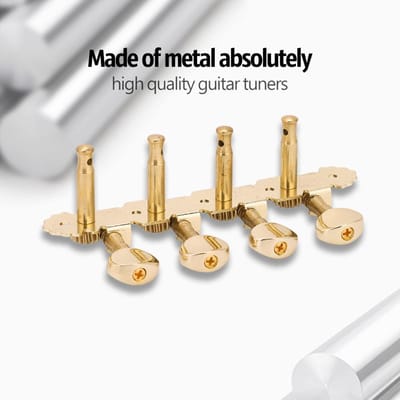 Mandoline Mechanieken Stemknoppen Chroom Metaal Stemmechanieken Knop Accessoires beige