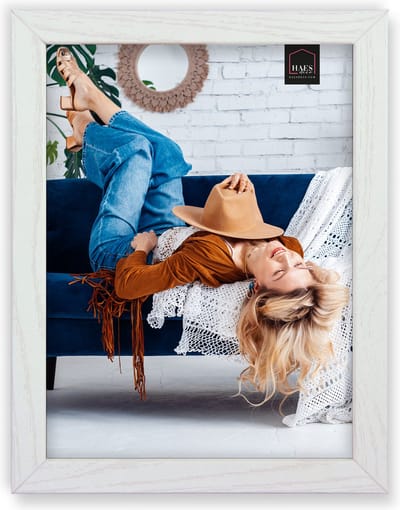 HAES DECO - Houten fotolijst Avignon wit voor 1 foto formaat 10x15 - SP14615