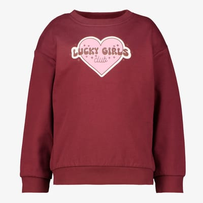 Name It meisjes sweater met hartje rood - Maat 92