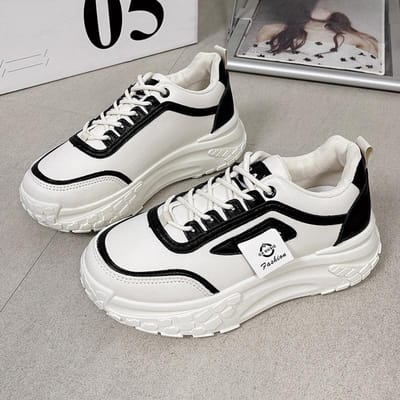 Dadschoenen Dames Herfst Nieuwe Mode Temperament Veelzijdig Platform Casual Sportschoenen Tide 40 zwart