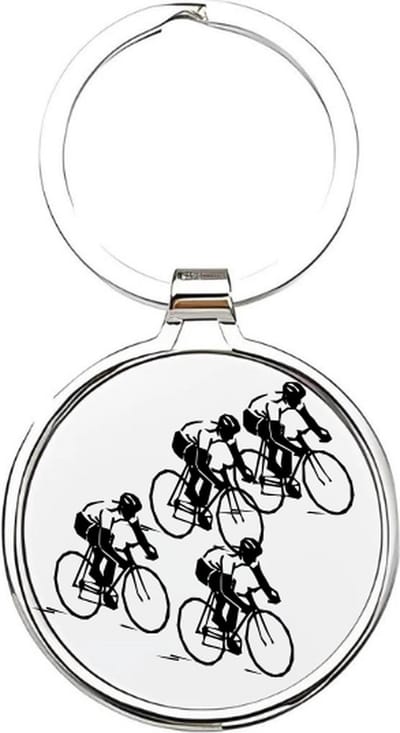 Akyol - Wielren Sleutelhanger - wielrennen - Wielrenners - Cadeau - Sport sleutelhanger - sport - Fiets - sleutelhanger voor wielrenners - etappes - Fietsenmaker - sleutelhanger voor jongens - sleutelhanger van een wielrenners - 4 x 7,5 CM